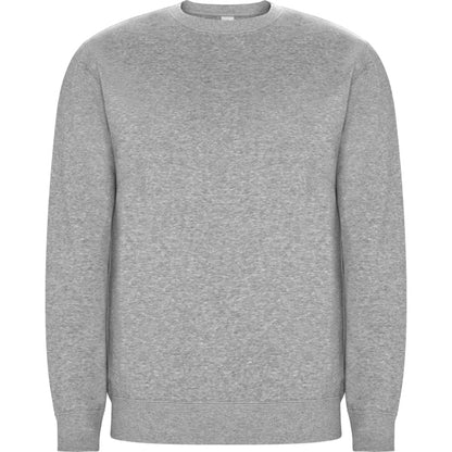 Roly Batian unisex sweatshirt in heather grey, ready for logo printing or embroidery