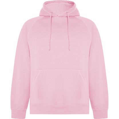 Roly Vinson unisex hoodie in light pink, ready for logo printing or embroidery