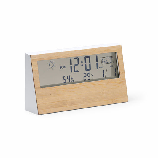 Stamina Cronos aBS and bamboo weather station, ready for laser engraving