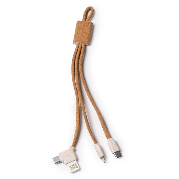 Stamina Sevek cork and wheat fibre charger in beige, ready for laser engraving