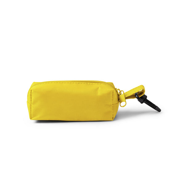 Stamina Minto RPET pencil case in yellow, ready for logo printing