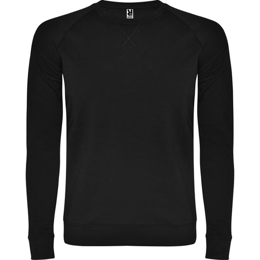 Roly Annapurna men's sweatshirt in black, ready for logo printing or embroidery