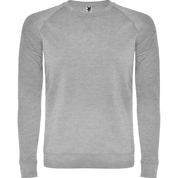 Roly Annapurna men's sweatshirt in heather grey, ready for logo printing or embroidery