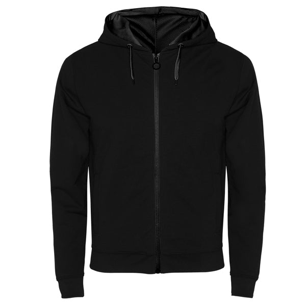 Roly Fuji men's hoodie in black, ready for logo printing or embroidery
