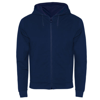 Roly Fuji men's hoodie in navy blue, ready for logo printing or embroidery