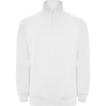 Roly Aneto men's sweatshirt in white, ready for logo printing or embroidery
