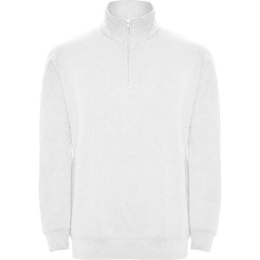 Roly Aneto men's sweatshirt in white, ready for logo printing or embroidery