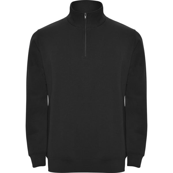 Roly Aneto men's sweatshirt in black, ready for logo printing or embroidery