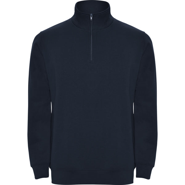 Roly Aneto men's sweatshirt in navy blue, ready for logo printing or embroidery