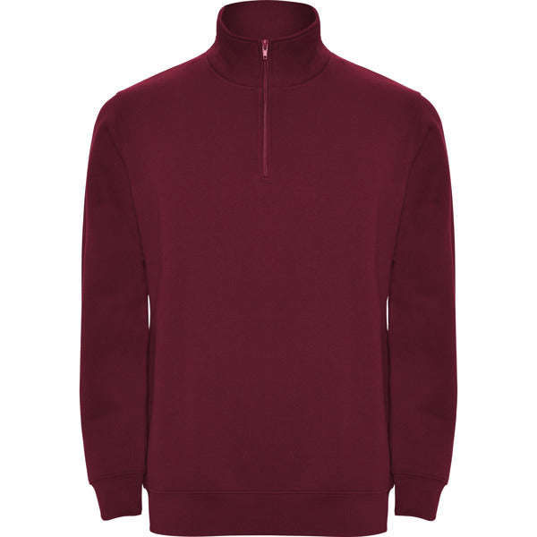 Roly Aneto men's sweatshirt in garnet, ready for logo printing or embroidery