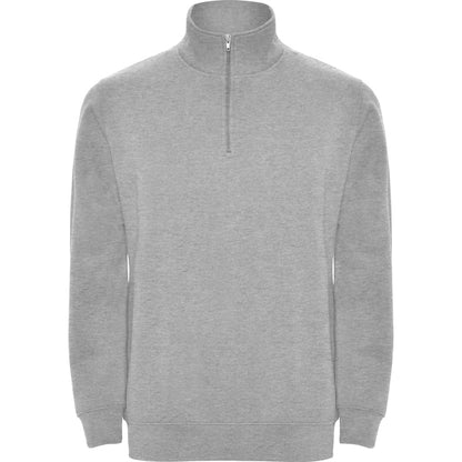 Roly Aneto men's sweatshirt in heather grey, ready for logo printing or embroidery