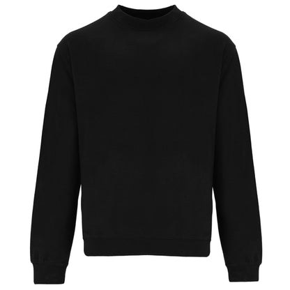 Roly Teleno unisex sweatshirt in black, ready for logo printing or embroidery
