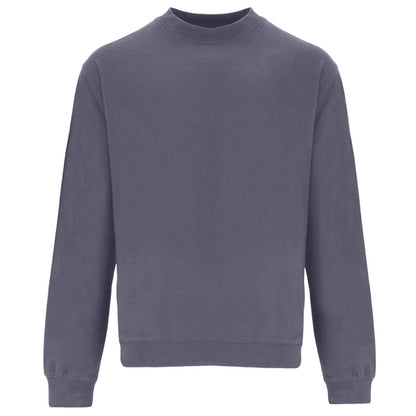 Roly Teleno unisex sweatshirt in lead, ready for logo printing or embroidery