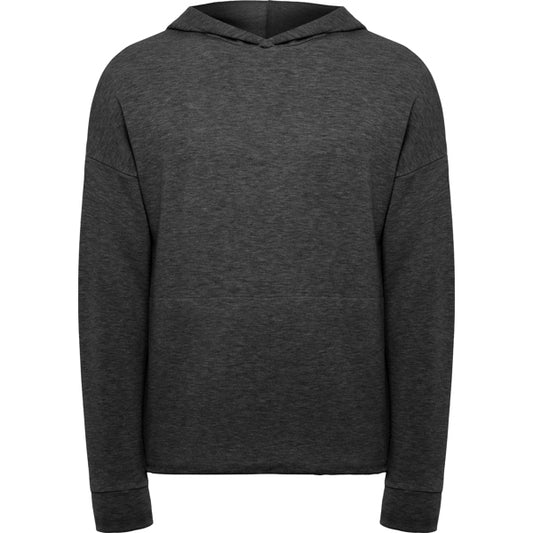 Roly Manaslu unisex hoodie in heather black, ready for logo printing or embroidery