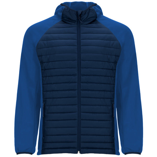 Roly Minsk men's jacket in navy blue/royal blue, ready for logo printing or embroidery