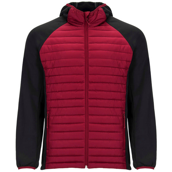 Roly Minsk men's jacket in red/black, ready for logo printing or embroidery