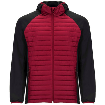 Roly Minsk men's jacket in red/black, ready for logo printing or embroidery