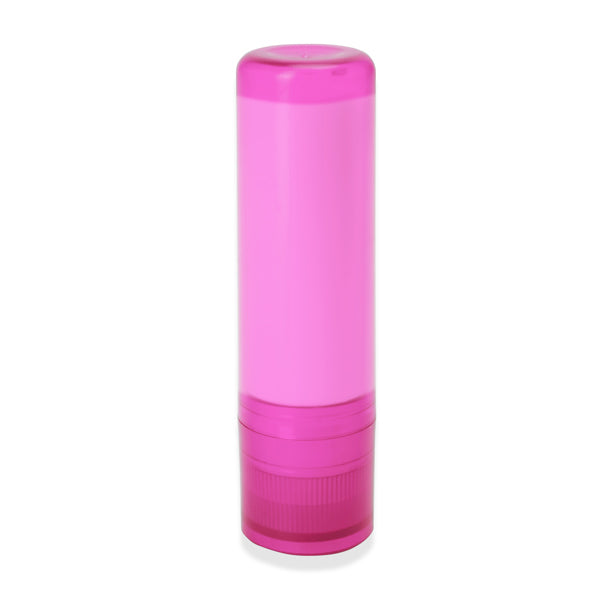 Stamina Lissen plastic lip balm in fuchsia, ready for logo printing