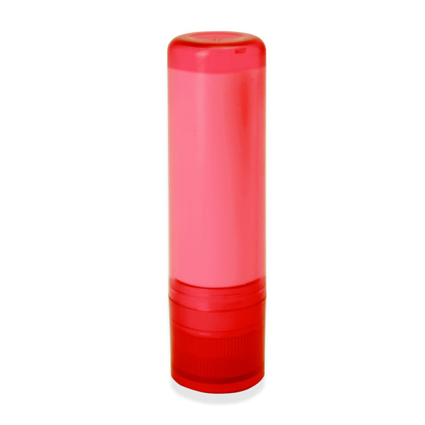 Stamina Lissen plastic lip balm in red, ready for logo printing