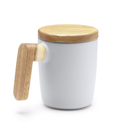 Stamina Lovet ceramic and bamboo mug 350 ml, ready for laser engraving