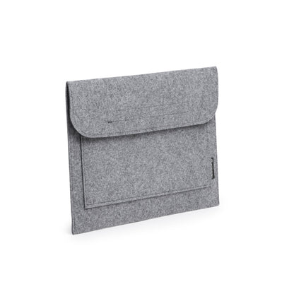 Stamina Amber recycled felt laptop sleeve, ready for logo printing