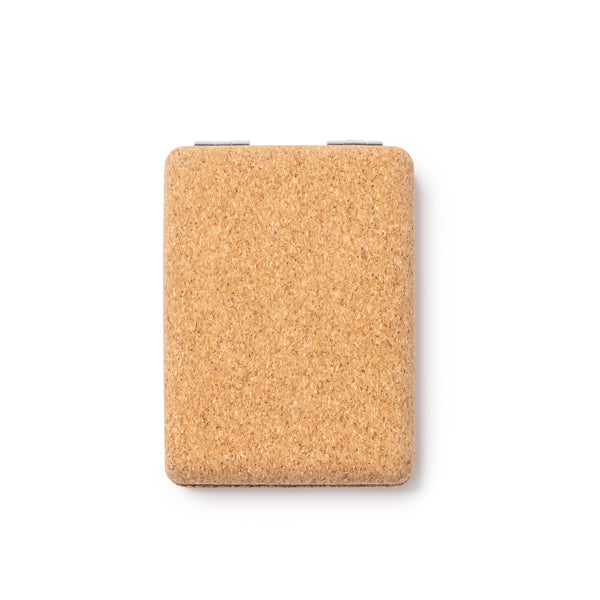 Stamina Santis cork mirror in beige, ready for logo printing