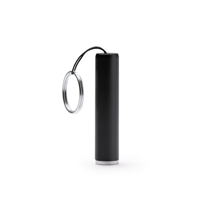 Stamina Zadar torch keychain in black, ready for laser engraving
