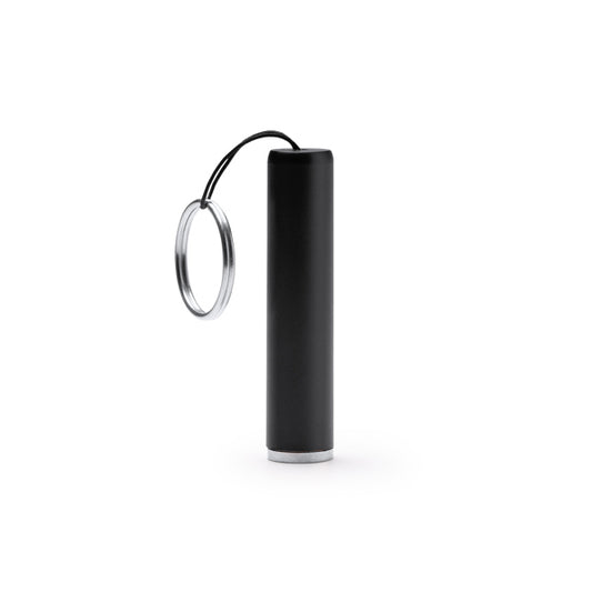 Stamina Zadar torch keychain in black, ready for laser engraving