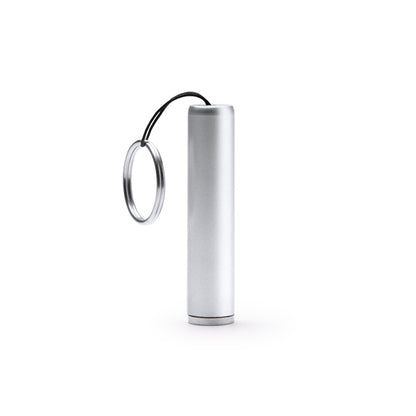 Stamina Zadar torch keychain in silver, ready for laser engraving