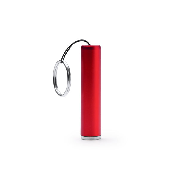 Stamina Zadar torch keychain in red, ready for laser engraving