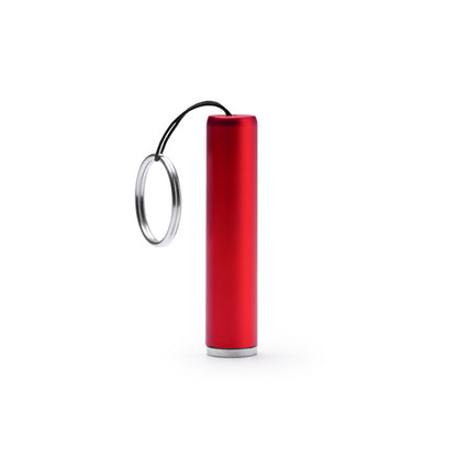 Stamina Zadar torch keychain in red, ready for laser engraving