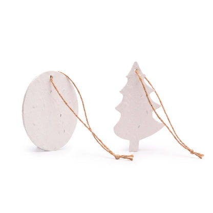 Stamina Savik recycled paper Christmas decoration, ready for logo printing