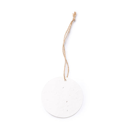 Stamina Savik recycled paper Christmas decoration in ball, ready for logo printing