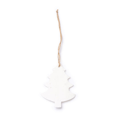 Stamina Savik recycled paper Christmas decoration in tree, ready for logo printing