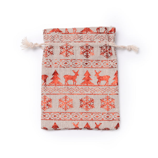 Stamina Simut cotton Christmas decoration in beige, ready for logo printing