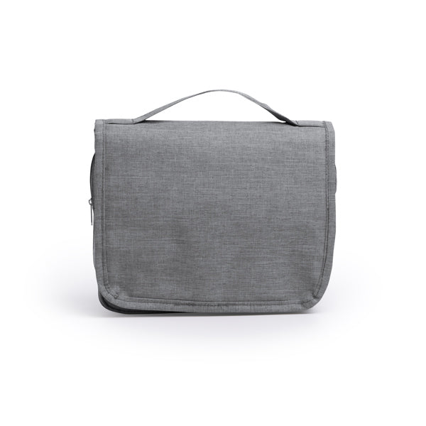 Stamina Yuri RPET toiletry bag in grey, ready for logo printing