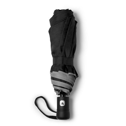 Stamina Nikol RPET umbrella in black, ready for logo printing