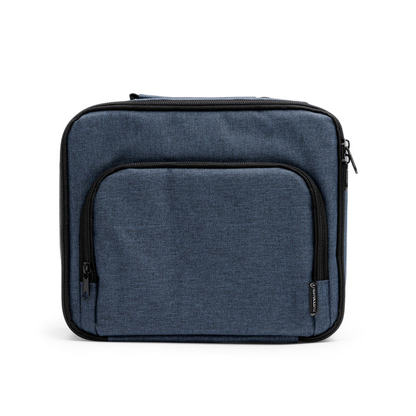 Stamina Sotek RPET cooler bag in heather denim, ready for logo printing