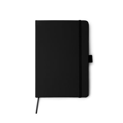 Stamina Marion recycled PU notebook A5 in black, ready for logo printing