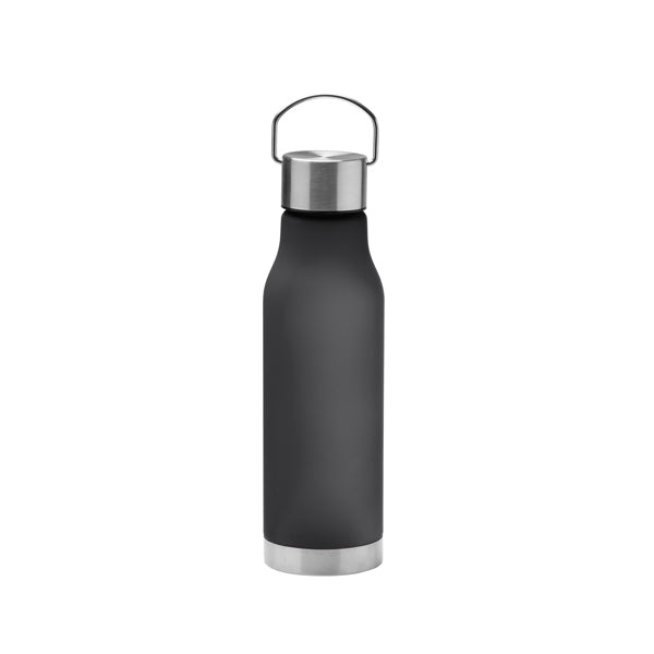 Stamina Magox RPET bottle 600 ml in black, ready for laser engraving
