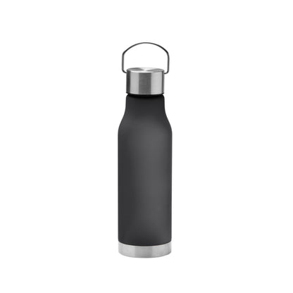 Stamina Magox RPET bottle 600 ml in black, ready for laser engraving