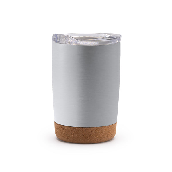 Stamina Kilvex recycled stainless steel cup 380 ml in silver, ready for laser engraving