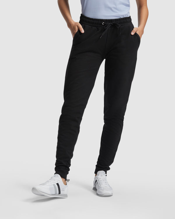 Roly Adelpho Woman women's trousers in black, alternative view, ready for logo printing or embroidery