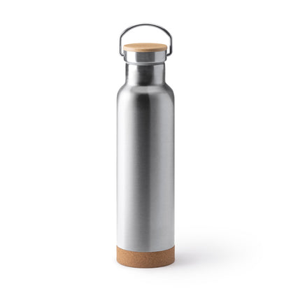 Stamina Vader recycled stainless steel vacuum flask in silver, ready for laser engraving