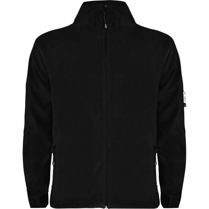 Roly Luciane men's fleece jacket in black, ready for logo printing or embroidery