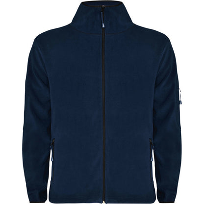 Roly Luciane men's fleece jacket in navy blue, ready for logo printing or embroidery