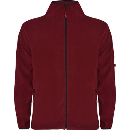 Roly Luciane men's fleece jacket in garnet, ready for logo printing or embroidery
