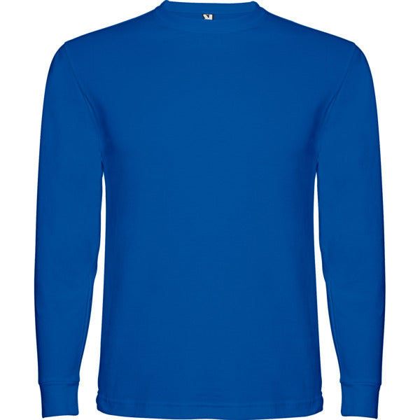 Roly Pointer Child kids' long-sleeve T-shirt in royal blue, ready for logo printing or embroidery