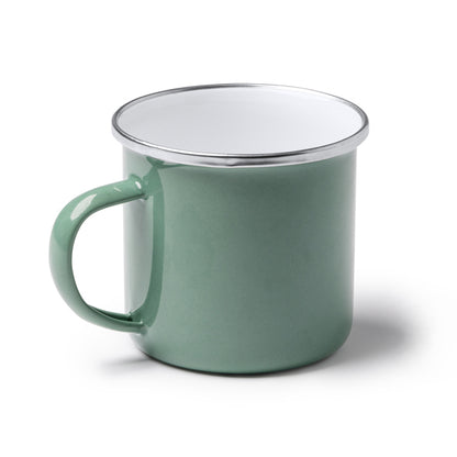 Stamina Cardif retro-style enameled metal mug 380 ml, ready for laser engraving