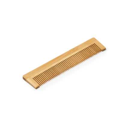 Stamina Kurly natural bamboo comb, ready for laser engraving